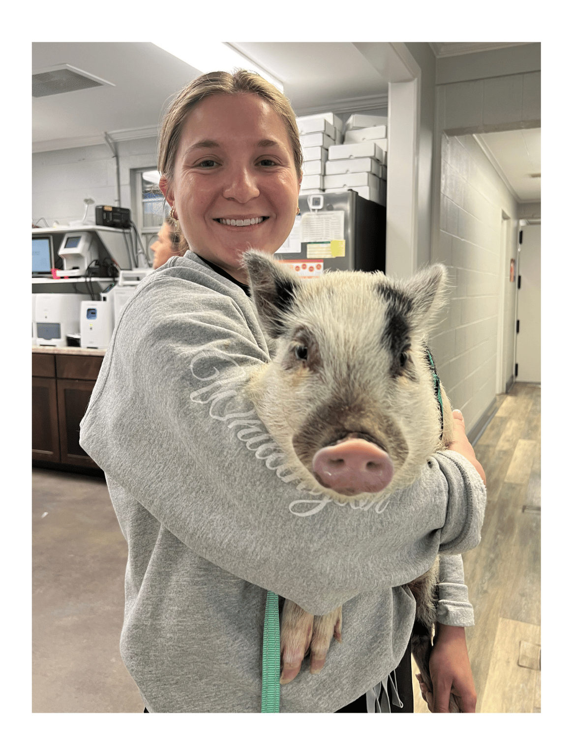 McKay and Remi the Pig 